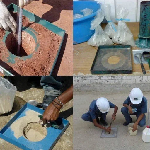 Ensaio de densidade in situ em Maceió: o método do cone de areia como ele é